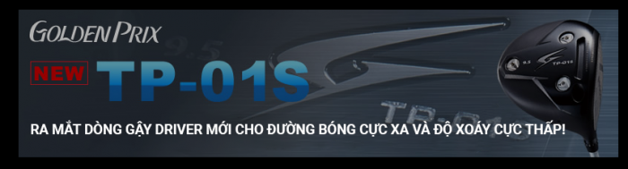 Ra mắt dòng gậy Driver mới cho đường bóng cực xa và độ xoáy cực thấp! - TP-01S